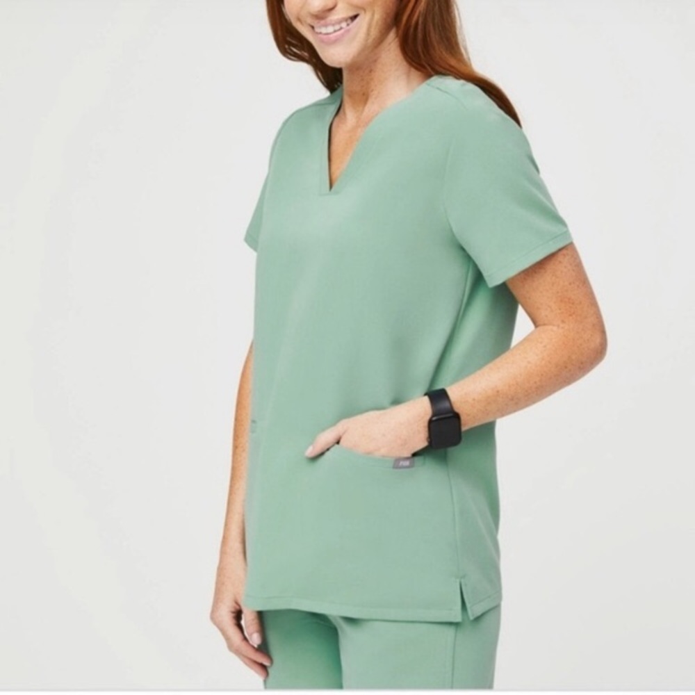 FIGS Limited Edition Jade Scrub Casma Top M/Yola Skinny Pant S - Picture 4 of 16